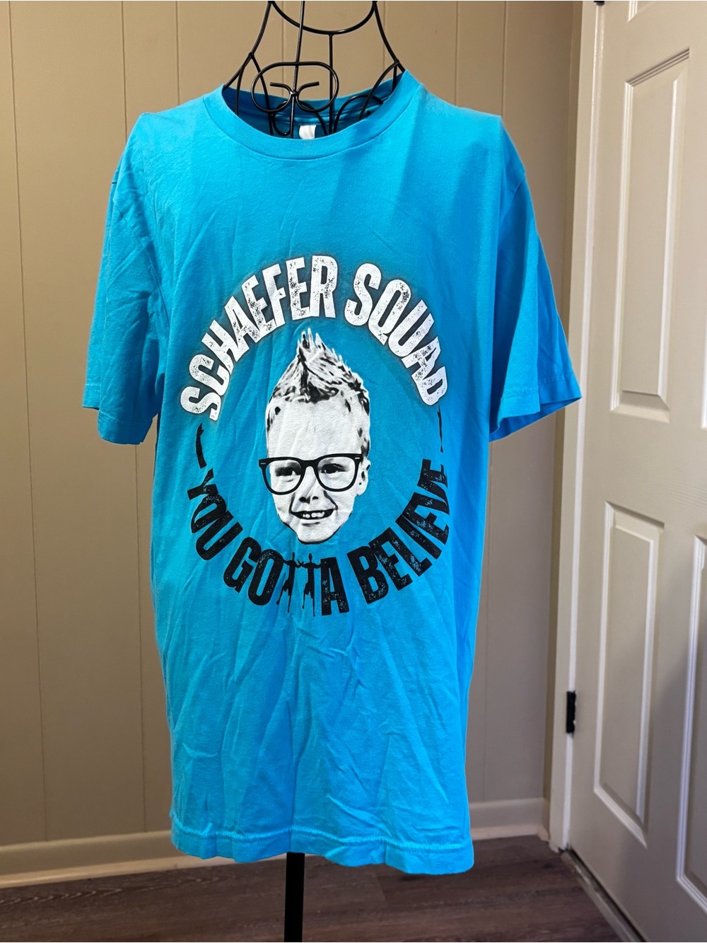 Bella Canvas Turquoise 'Schaefer Squad' Graphic Tee
